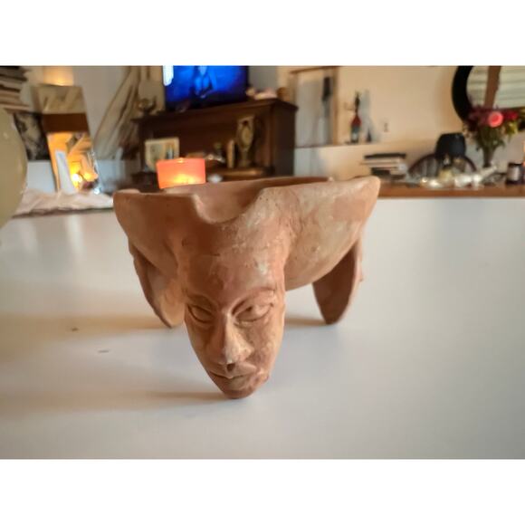 Vintage ashtray, masks faces ancient Retro - Picture 7 of 13